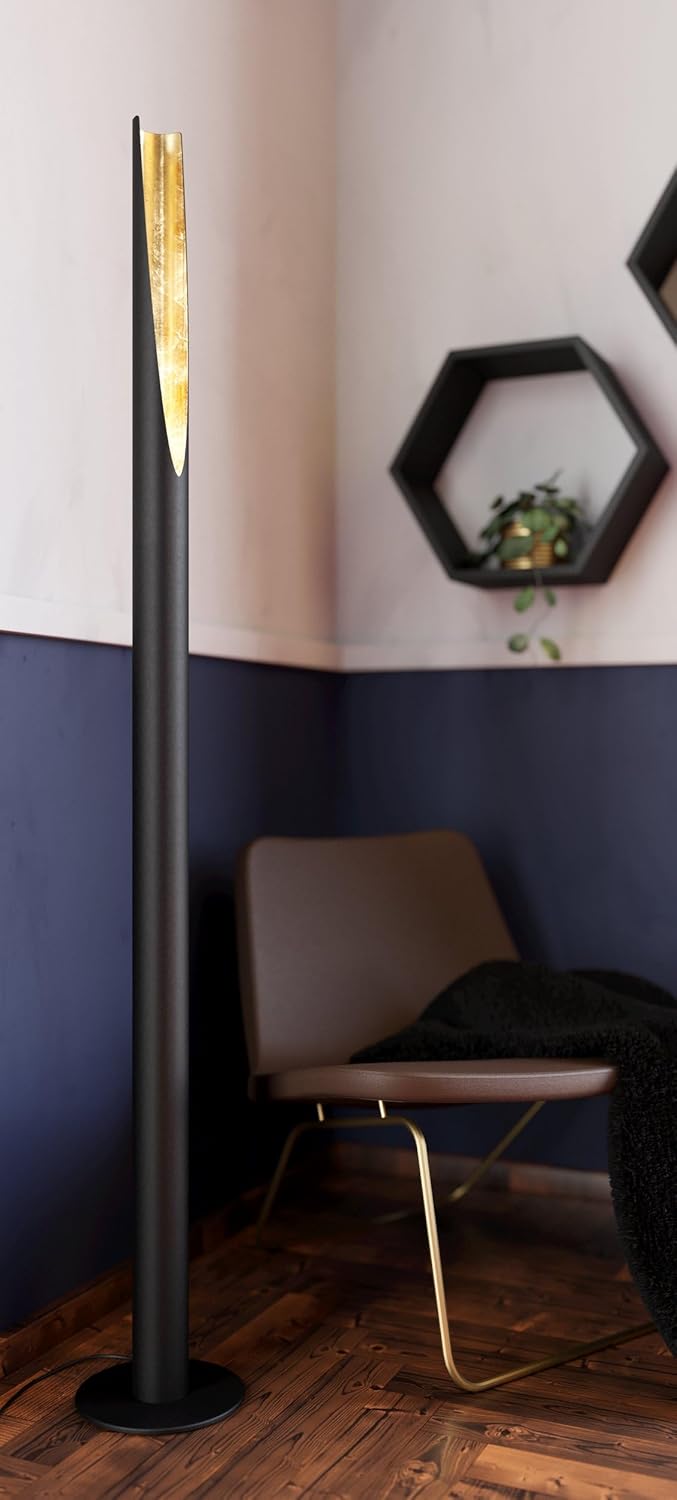 1-Flame Floor Lamp Steel Rod and Colours Socket