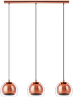 Eglo Ceiling Light Fitting Rocamar with 3 Lampshades
