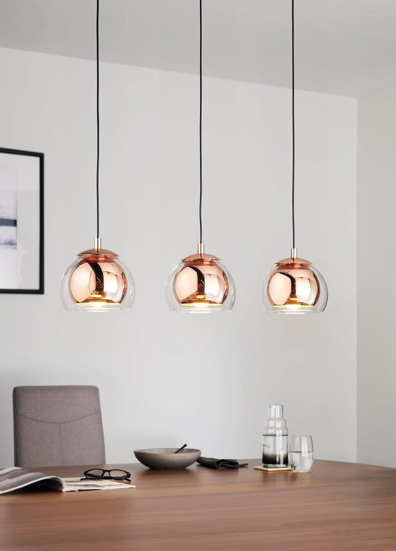 Ceiling Light Fitting Rocamar with 3 Lampshades