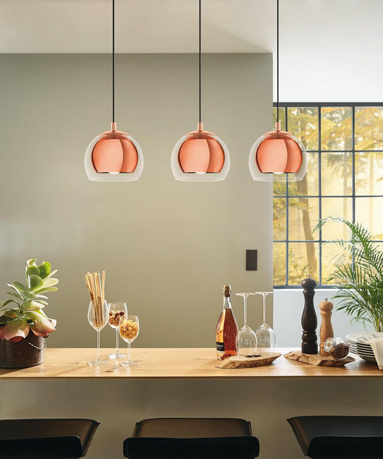 Ceiling Light Fitting Rocamar with 3 Lampshades