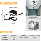 Eidisuny LED Ceiling Light Simple Curved Small