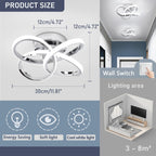 Eidisuny LED Ceiling Light Simple Curved Small