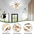Eidisuny LED Ceiling Light Simple Curved Small
