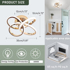 Eidisuny LED Ceiling Light Simple Curved Small