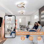 Eidisuny LED Ceiling Light Simple Curved Small