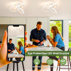 Eidisuny LED Ceiling Light Simple Curved Small