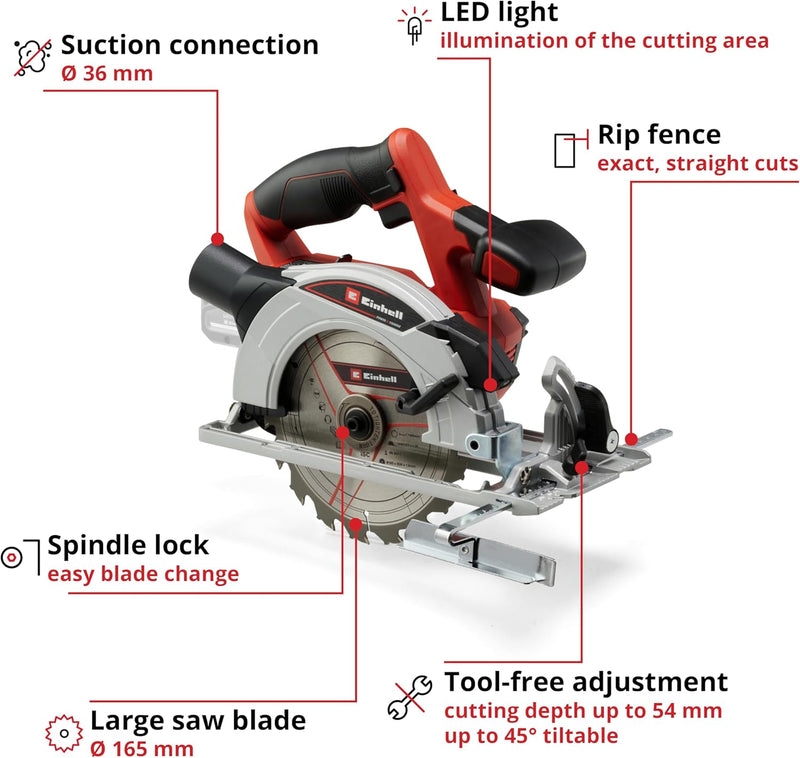 Cordless Circular Saw Te-Cs 18 165-1 Li-Solo Pxc