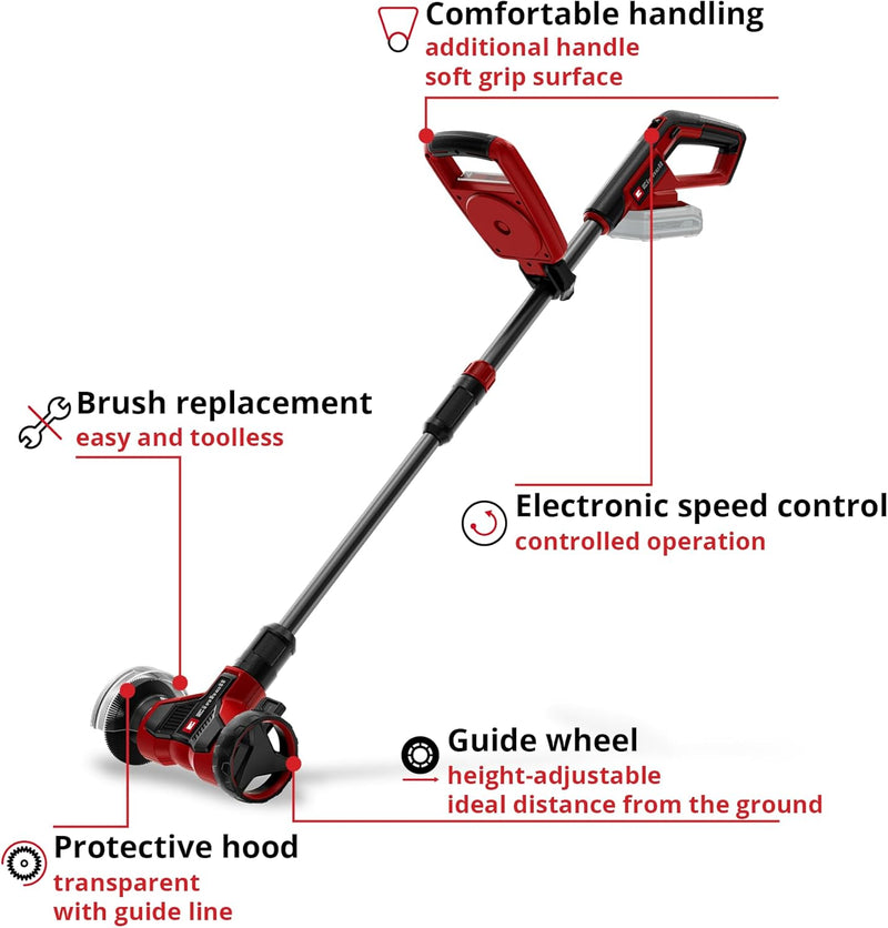 Cordless Patio Cleaner 18V Power X-Change Adjustable Telescopic
