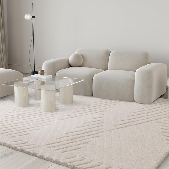Elara Hand Made Wool Rug for Bedroom Dining