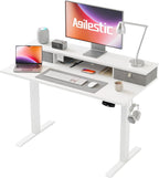 Electric Adjustable Height Desk with 2 Drawers 120