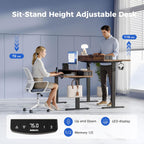 Electric Adjustable Height Desk with 2 Drawers 120