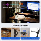 Electric Adjustable Height Desk with 2 Drawers 120