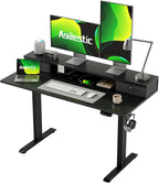 Electric Adjustable Height Desk with 2 Drawers 120