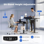 Electric Adjustable Height Desk with 2 Drawers 120