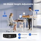 Electric Adjustable Height Desk with 2 Drawers 120