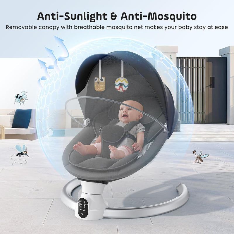 Electric Baby Bouncer Chair App Remote Control Swing