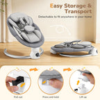 Electric Baby Swing Adjustable Backrest Infant
