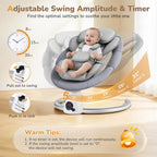 Electric Baby Swing Adjustable Backrest Infant