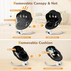Electric Baby Swing Adjustable Backrest Infant