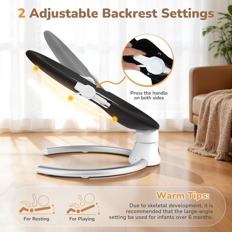 Electric Baby Swing Adjustable Backrest Infant