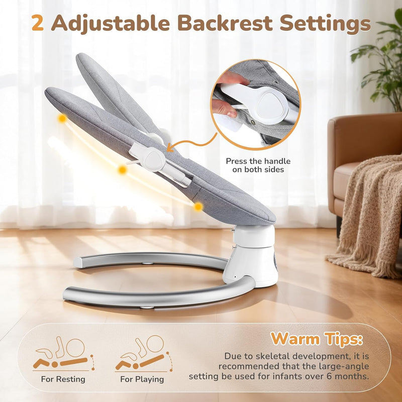 Electric Baby Swing Adjustable Backrest Infant