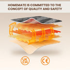 Electric Blanket Corded Heated Throw 8hr Timer Overheat