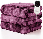Electric Blanket Corded Heated Throw 8hr Timer Overheat