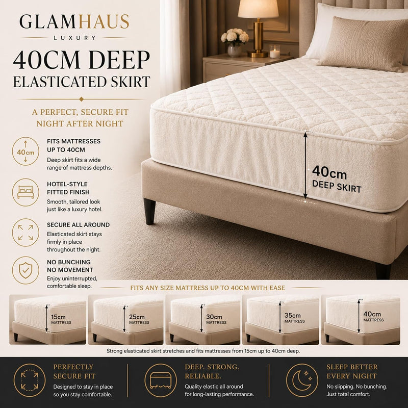 Electric Blanket Luxurious Diamond-Quilted Sherpa Fleece 9 Heat