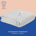 Electric Blanket Sherpa Fleece Heated Double Fitted Underblanket