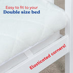 Electric Blanket Sherpa Fleece Heated Double Fitted Underblanket