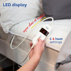 Electric Blanket Sherpa Fleece Heated Double Fitted Underblanket