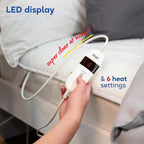 Electric Blanket Sherpa Fleece Heated Double Fitted Underblanket