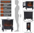 Electric Fire Stove Heater with Realistic LED Log