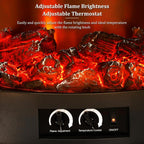 Electric Fire Stove Heater with Realistic LED Log