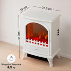 Electric Fireplace Leni Electrical Stove with Heater 3d