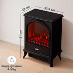 Electric Fireplace Leni Electrical Stove with Heater 3d