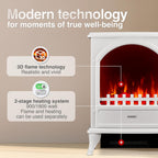 Electric Fireplace Leni Electrical Stove with Heater 3d