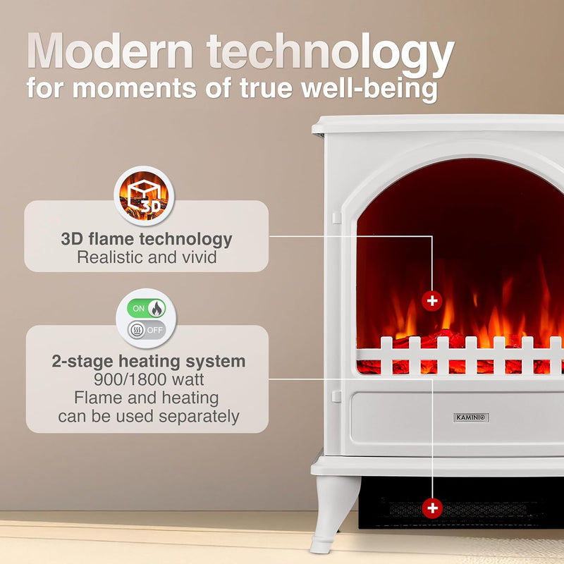 Electric Fireplace Leni Electrical Stove with Heater 3d
