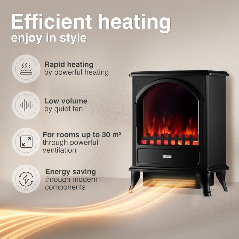 Electric Fireplace Leni Electrical Stove with Heater 3d