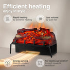 Electric Fireplace Noah Portabel Basket Fire with Heater