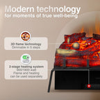 Electric Fireplace Noah Portabel Basket Fire with Heater