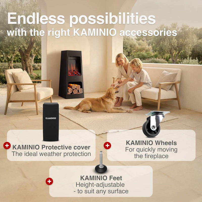 Electric Garden Fireplace Kai Electrical Freestanding Patio