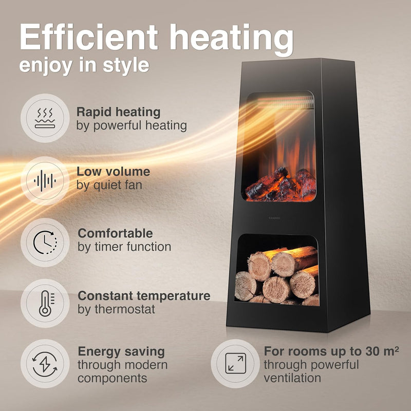 Electric Garden Fireplace Kai Electrical Freestanding Patio
