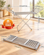 Electric Heated Clothes Airer Foldable Drying Rack
