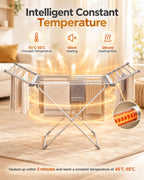 Electric Heated Clothes Airer Foldable Drying Rack