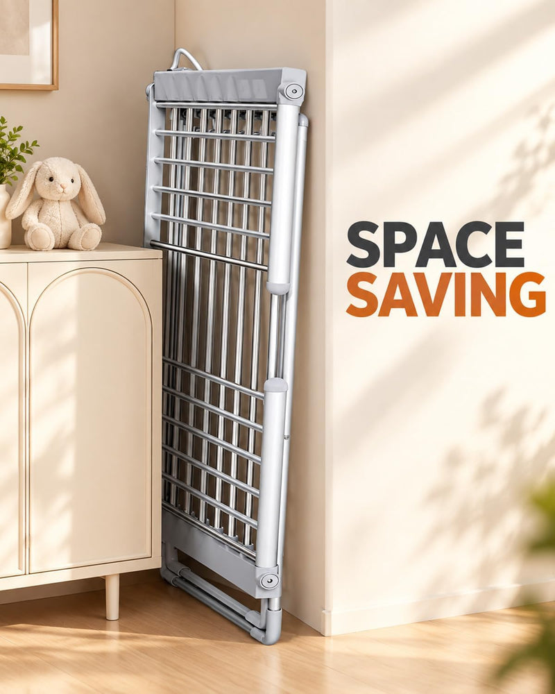 Electric Heated Clothes Airer Foldable Drying Rack