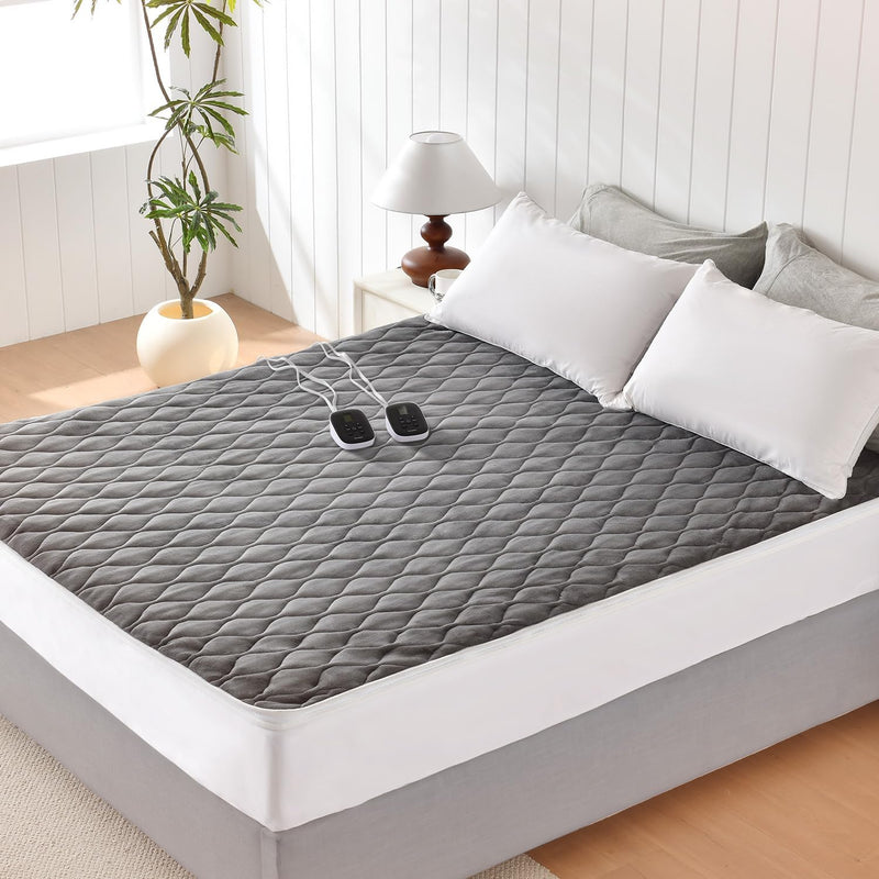 Electric Heated Mattress Pad Soft 200GSM Sherpa Dual