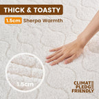 Electric Heated Mattress Pad Soft 200GSM Sherpa Dual