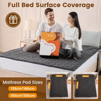 Electric Heated Mattress Pad Soft 200GSM Sherpa Dual
