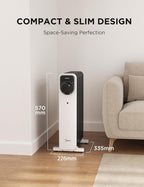 2000W Electric Heater Thermostat Remote 3 Modes 24h